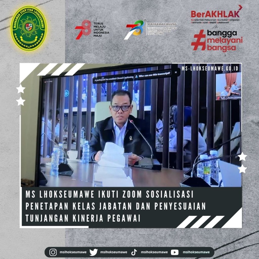 Para Pimpinan Pejabat Struktural Dan Fungsional Mahkamah Syar Iyah