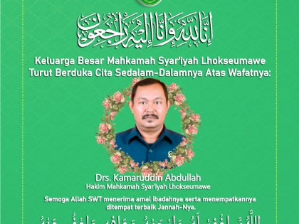 Ucapan Innalillahi Kamaruddin