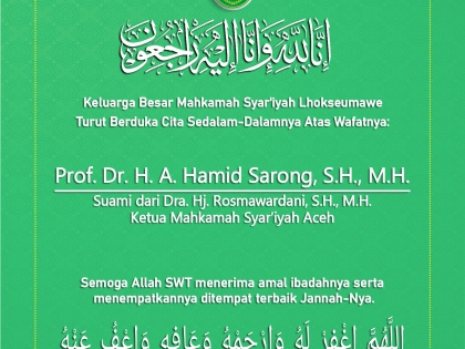 Ucapan Innalillahi Suami KMS Aceh