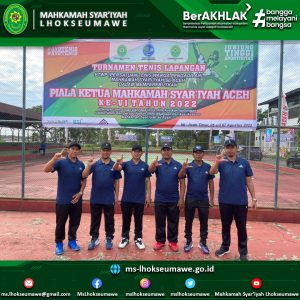 MS Lhokseumawe ikuti Pembinaan dan Turnamen Tennis Lapangan Piala Ketua MS Aceh ke-6 Tahun 2022