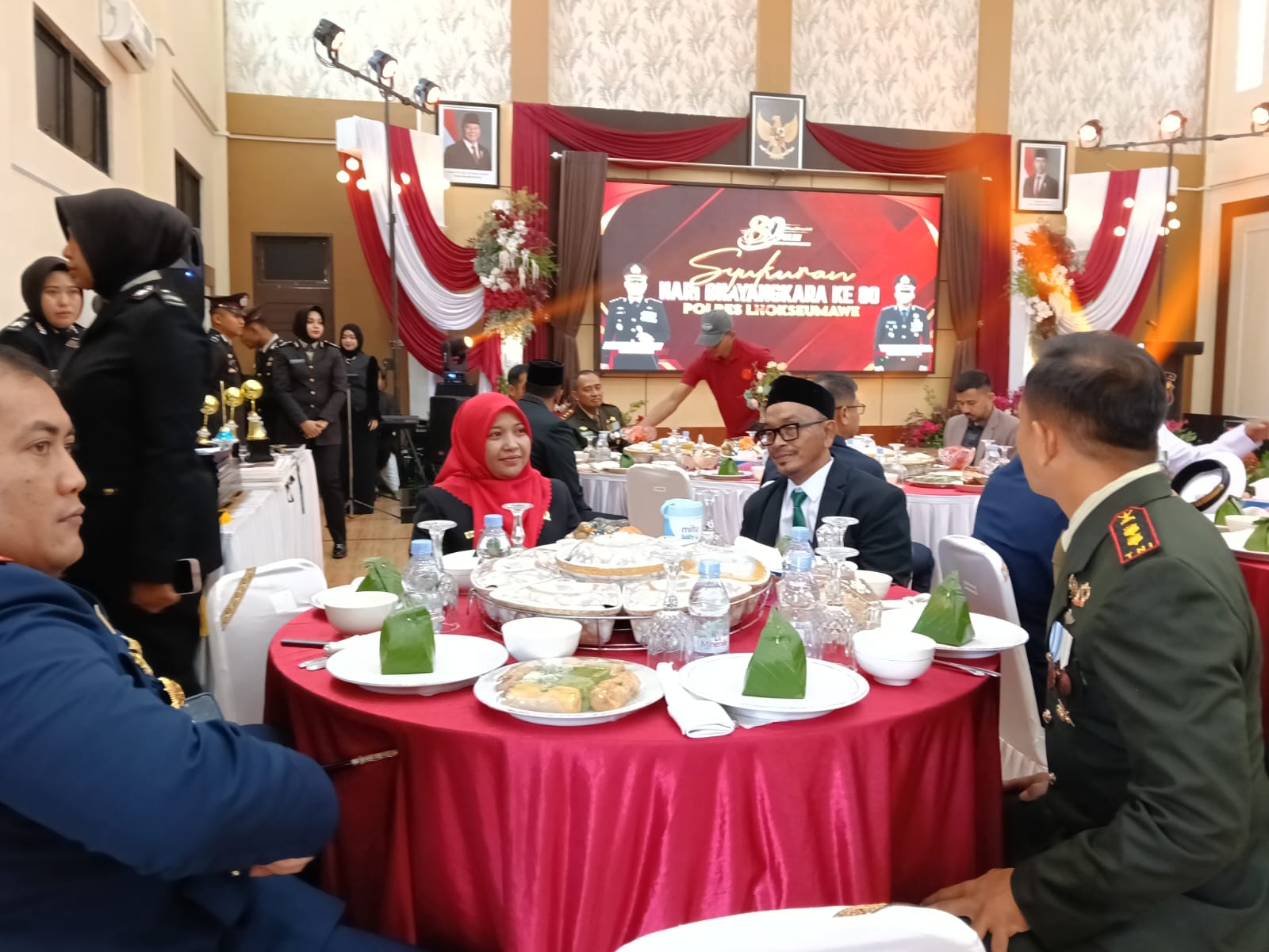 Ketua Mahkamah Syar’iyah Lhokseumawe Hadiri Syukuran Hari Bhayangkara ke-80 di Polres Lhokseumawe