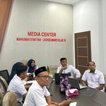Mahkamah Syar’iyah Lhokseumawe Ikuti Monitoring dan Evaluasi Pengisian Keuangan Perkara pada Aplikasi e-Bima